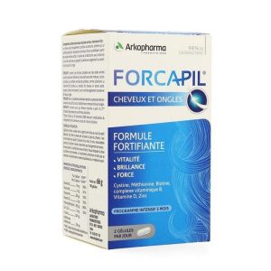 Forcapil - Formule fortifiante pour Cheveux et Ongles - 3 Mois