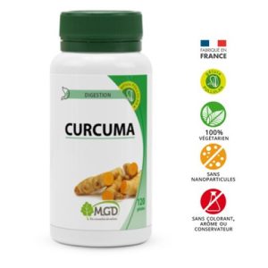 Mgd curcuma 120 gélules