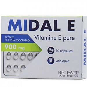 MIDAL E ( vitamine e pure ) 900mg 30 capsules